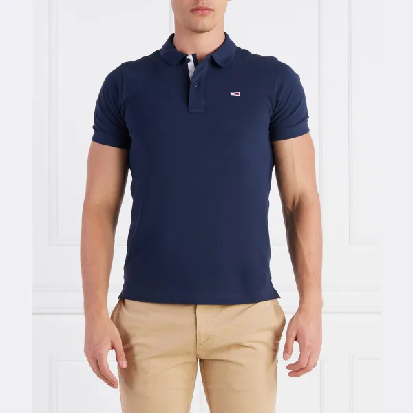 Рубашка поло узкого кроя с планкой Tommy Hilfiger, синий
Рубашка поло узкого кроя с планкой Tommy Hilfiger, синий