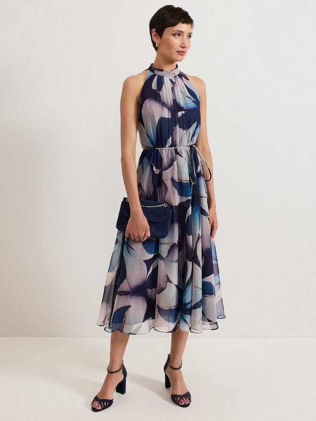 Плиссированное платье миди с цветочным узором bethany Phase Eight, разноцветный 
Плиссированное платье миди с цветочным узором bethany Phase Eight, разноцветный