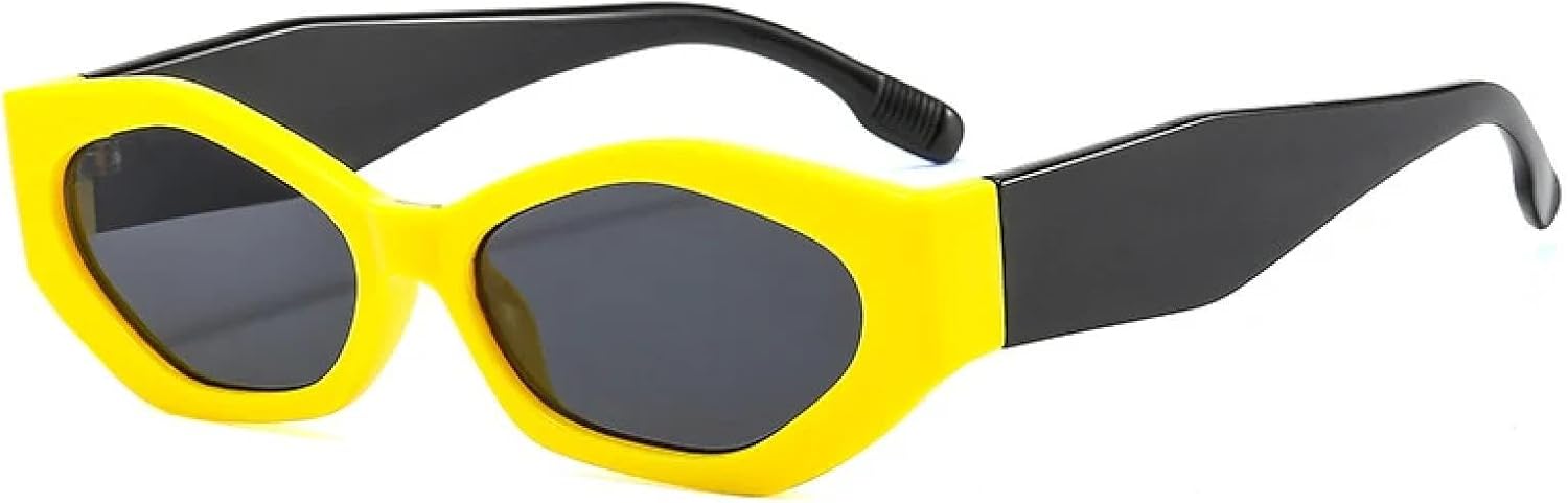 Популярные модные солнцезащитные очки «кошачий глаз» в форме многоугольника для женщин, ретро, разноцветные, овальные, с защитой от УФ-излучения UV400 для мужчин HHZZYVY, Yellow Black Gray
Популярные модные солнцезащитные очки «кошачий глаз» в форме многоугольника для женщин, ретро, разноцветные, овальные, с защитой от УФ-излучения UV400 для мужчин HHZZYVY, Yellow Black Gray