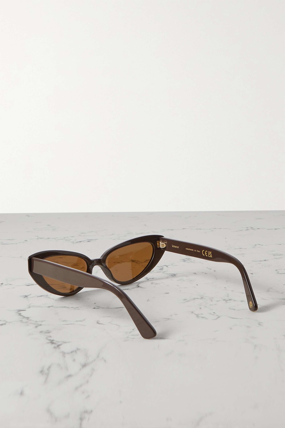 KIMEZE солнцезащитные очки Zawe "кошачий глаз" из ацетата, коричневый 
KIMEZE солнцезащитные очки Zawe "кошачий глаз" из ацетата, коричневый