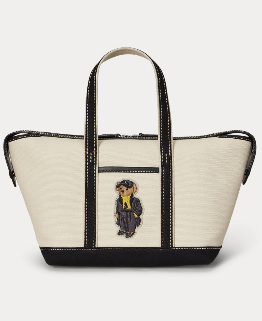 Холщовая мини-сумка-шоппер с изображением праздничного медведя Polo Ralph Lauren, Ecru/Black
Холщовая мини-сумка-шоппер с изображением праздничного медведя Polo Ralph Lauren, Ecru/Black