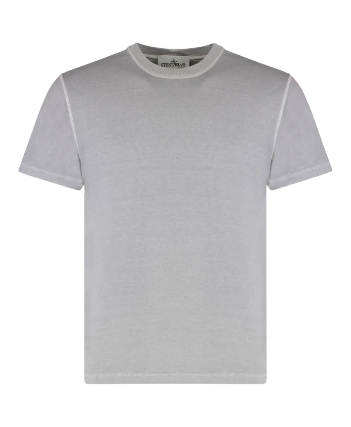 Футболка из хлопкового трикотажа с эффектом «фиссато». Stone Island, серый
Футболка из хлопкового трикотажа с эффектом «фиссато». Stone Island, серый