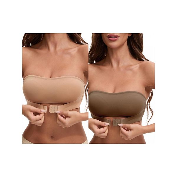 2 упаковки женских топов-бюстье без бретелей и косточек с передней застежкой Inspire Chic, Khaki Brown
2 упаковки женских топов-бюстье без бретелей и косточек с передней застежкой Inspire Chic, Khaki Brown