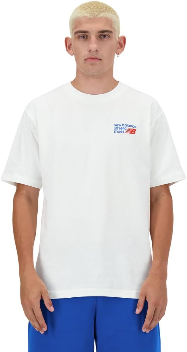 Мужская футболка с коротким рукавом свободного кроя New Balance
Мужская футболка с коротким рукавом свободного кроя New Balance