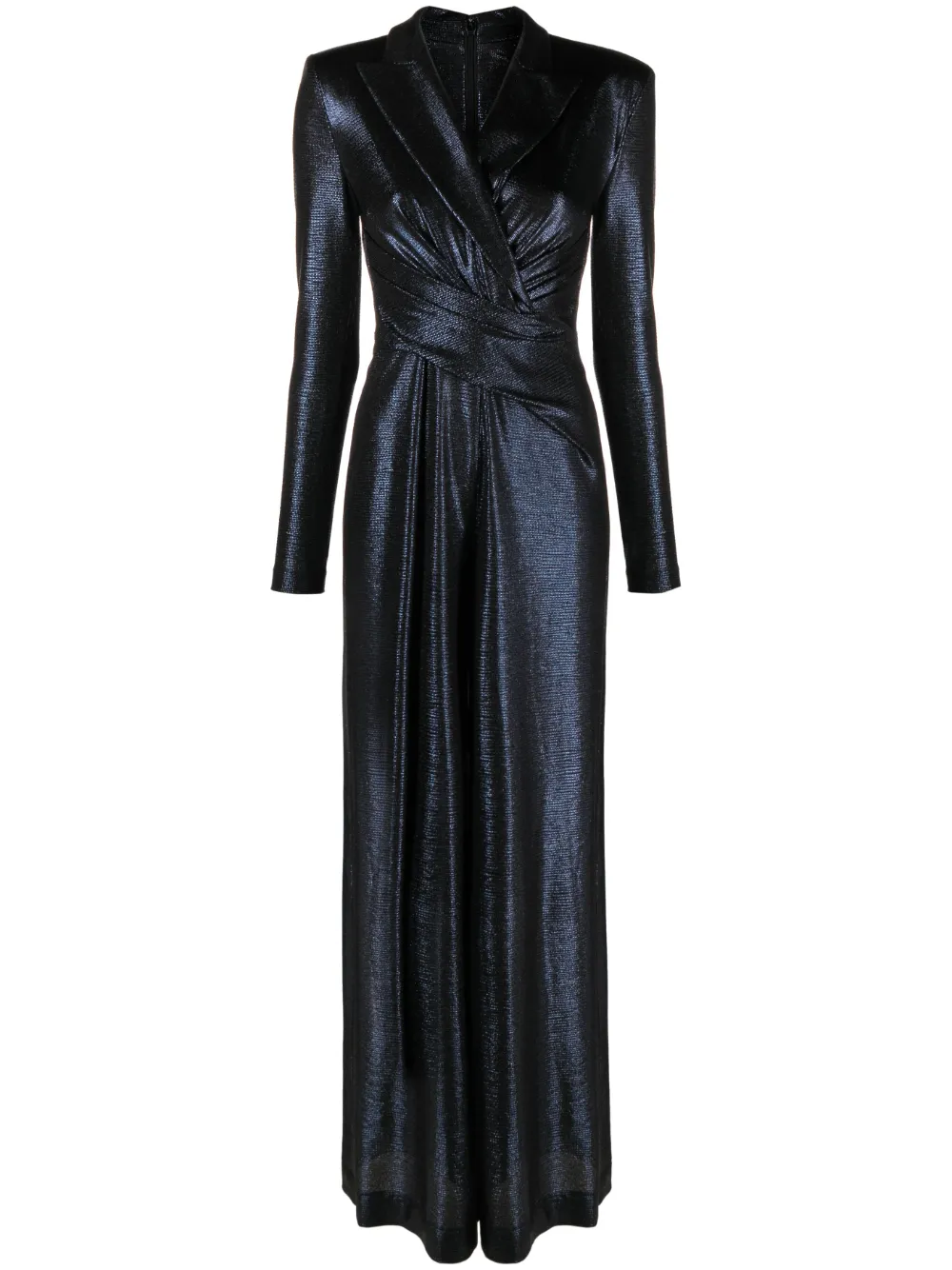 Комбинезон из ткани ламе с широкими брюками Talbot Runhof, синий
Комбинезон из ткани ламе с широкими брюками Talbot Runhof, синий