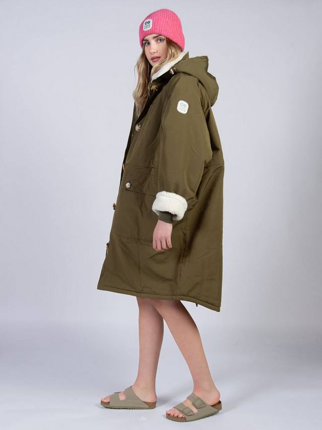 Сменное пальто с капюшоном из каури Cape Cove, зеленый
Сменное пальто с капюшоном из каури Cape Cove, зеленый