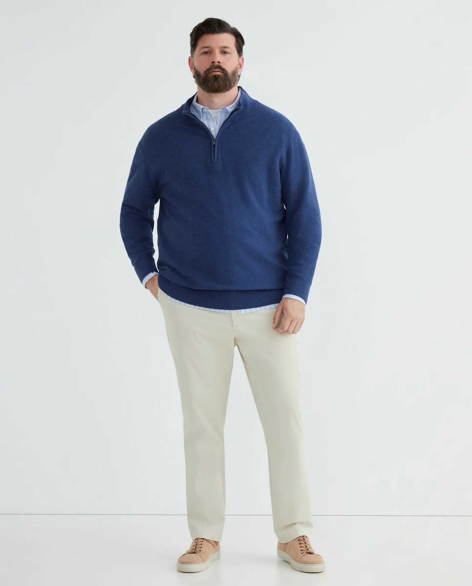 Джемпер с молнией для мужчин больших размеров Dustin, синий
Джемпер с молнией для мужчин больших размеров Dustin, синий