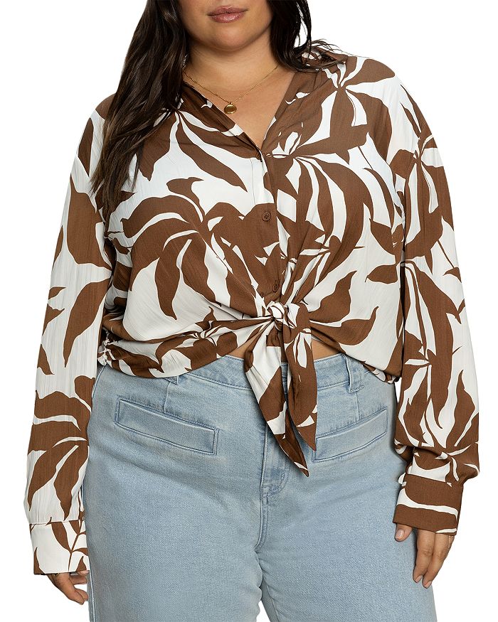 Блуза с длинным рукавом и принтом Plus Lover Tie Sanctuary, коричневый
Блуза с длинным рукавом и принтом Plus Lover Tie Sanctuary, коричневый