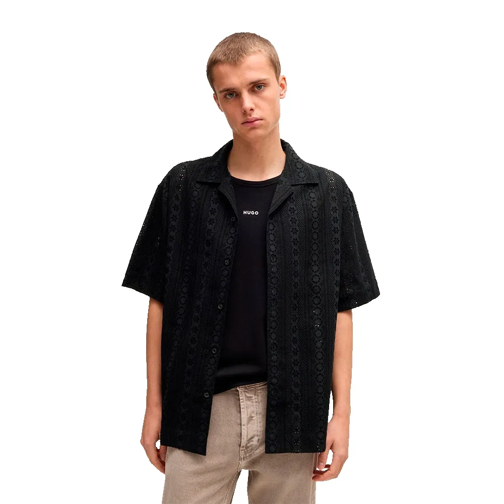 Рубашка с коротким рукавом HUGO Espino 10270146, черный
Рубашка с коротким рукавом HUGO Espino 10270146, черный