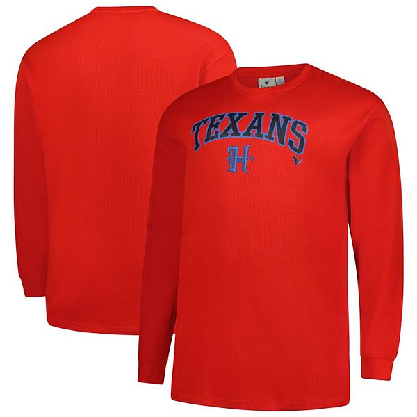 Мужская красная футболка houston texans big & tall throwback thermal с длинным рукавом Fanatics
Мужская красная футболка houston texans big & tall throwback thermal с длинным рукавом Fanatics