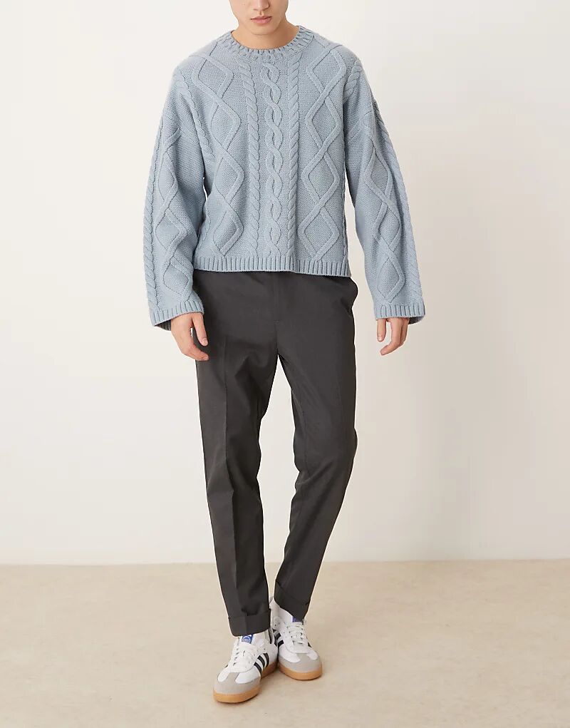 Элегантные зауженные брюки серого цвета с полурезинкой на талии ASOS DESIGN
Элегантные зауженные брюки серого цвета с полурезинкой на талии ASOS DESIGN