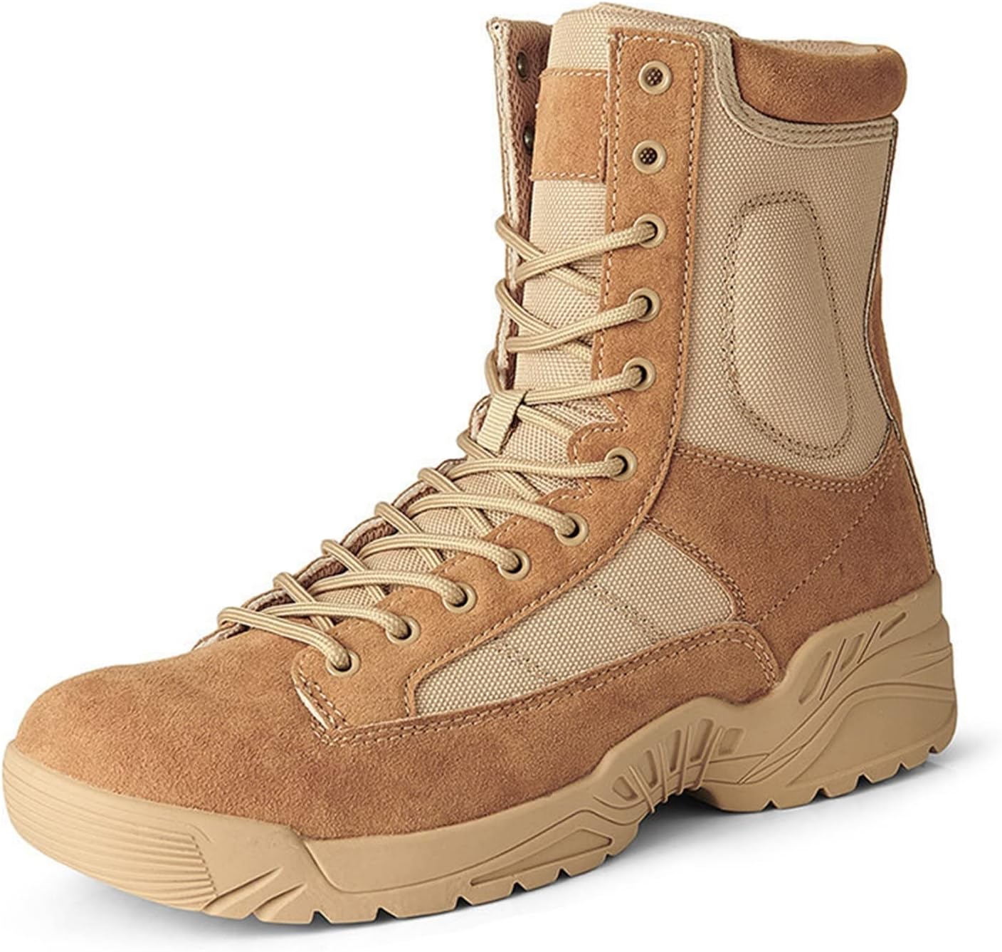 Высокие походные ботинки с боковой молнией Rishengchang, коричневый
Высокие походные ботинки с боковой молнией Rishengchang, коричневый