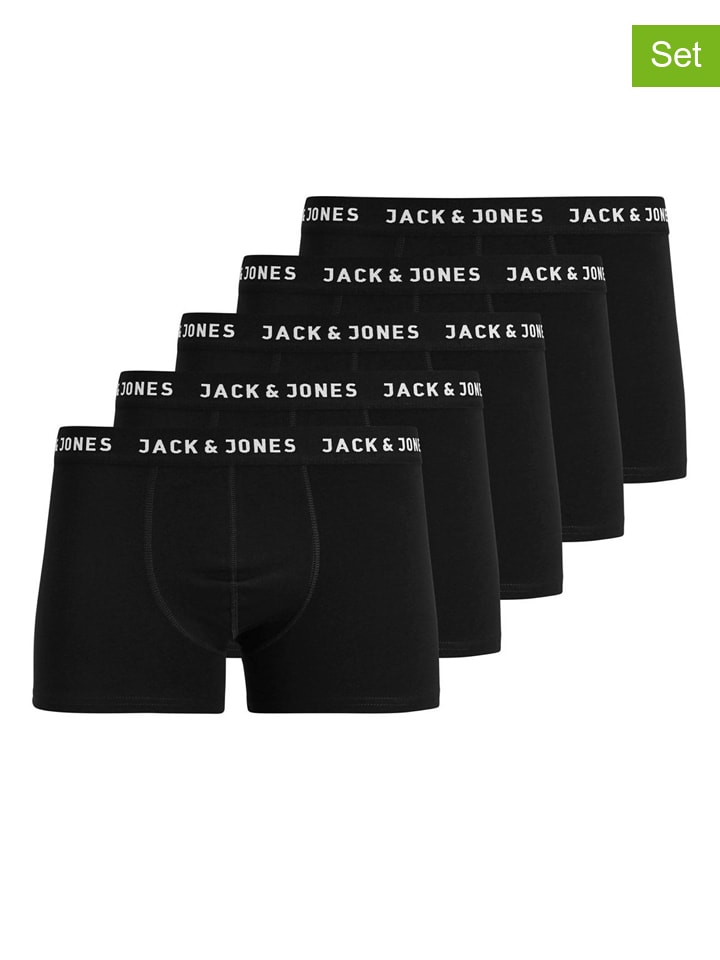 JACK & JONES Junior Комплект из 5 штук: боксерские трусы «Хьюи» черного цвета
JACK & JONES Junior Комплект из 5 штук: боксерские трусы «Хьюи» черного цвета