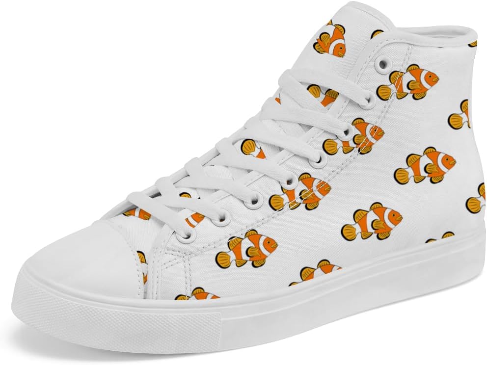 Кеды на высокой подошве Chebing с рисунком клоунской рыбки, с шнуровкой, повседневная обувь для мужчин и женщин, оранжевый
Кеды на высокой подошве Chebing с рисунком клоунской рыбки, с шнуровкой, повседневная обувь для мужчин и женщин, оранжевый