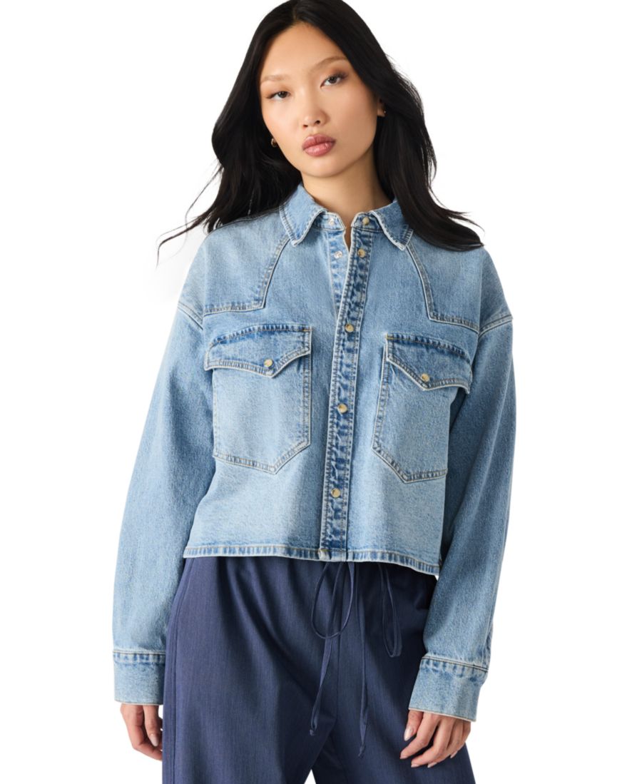 Женская рубашка с воротником Рафи Steve Madden, Chloe Wash
Женская рубашка с воротником Рафи Steve Madden, Chloe Wash