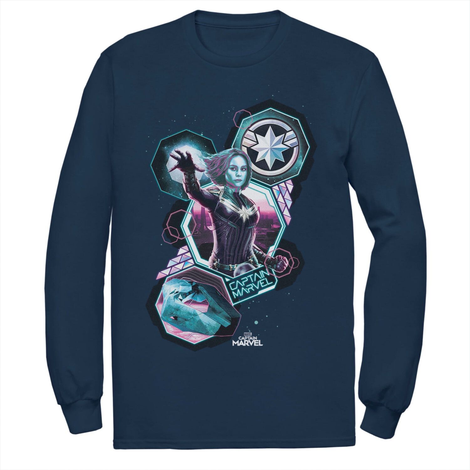 Мужская футболка с портретом Marvel Captain Marvel Space Shapes Licensed Character
Мужская футболка с портретом Marvel Captain Marvel Space Shapes Licensed Character