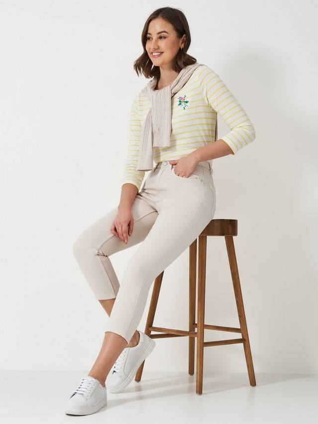 Укороченные джинсы-стрейч Crew Clothing, бежевый
Укороченные джинсы-стрейч Crew Clothing, бежевый