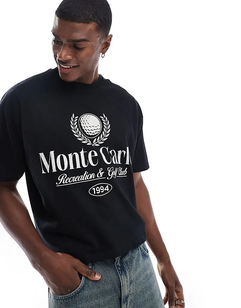 Футболка oversize с принтом гольфа спереди черного цвета ASOS DESIGN
Футболка oversize с принтом гольфа спереди черного цвета ASOS DESIGN