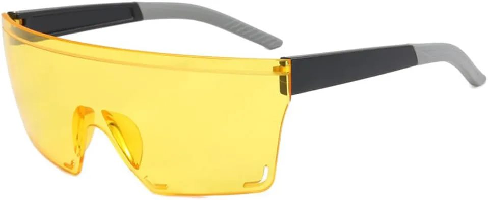 Спортивные очки для велоспорта на открытом воздухе. Модные безрамочные разноцветные солнцезащитные очки для мужчин и женщин с большими оправами KTUCN, Yellow
Спортивные очки для велоспорта на открытом воздухе. Модные безрамочные разноцветные солнцезащитные очки для мужчин и женщин с большими оправами KTUCN, Yellow