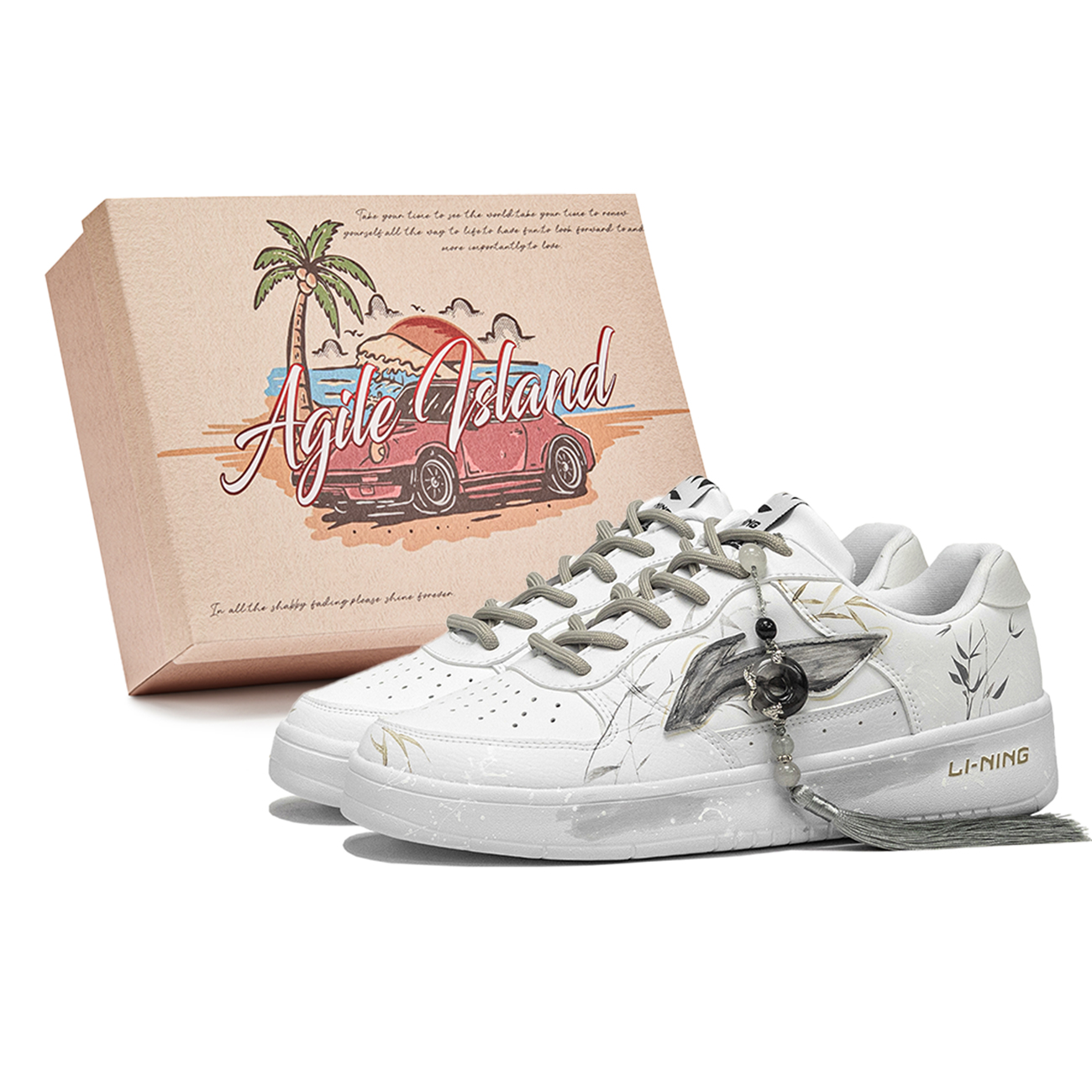 LINING Кроссовки для скейтбординга Pontoon Boats с легкой амортизацией, белые, серые, мужские
LINING Кроссовки для скейтбординга Pontoon Boats с легкой амортизацией, белые, серые, мужские