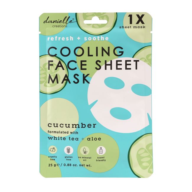 Охлаждающая тканевая маска для лица Danielle, 25 гр
Охлаждающая тканевая маска для лица Danielle, 25 гр