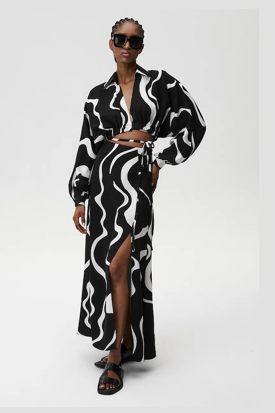 Рубашка с добавлением льна Mamma Mia Shirt Undress Code, мультиколор 
Рубашка с добавлением льна Mamma Mia Shirt Undress Code, мультиколор