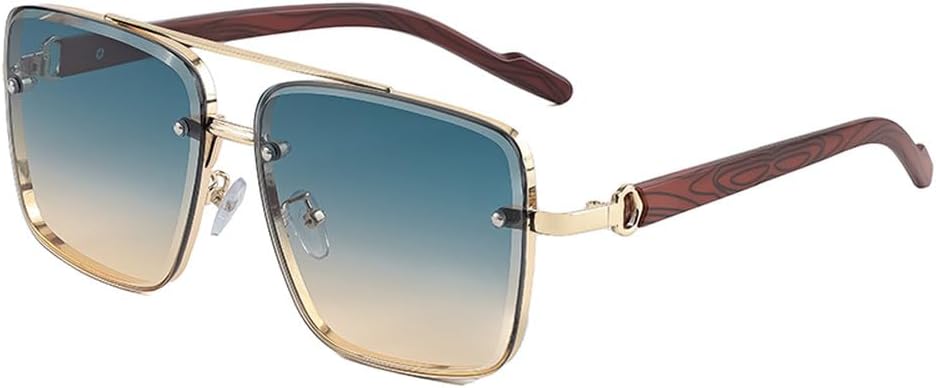 Ретро-солнцезащитные очки с деревянными дужками, квадратной формой, плоской верхней частью и двойной перемычкой. Защита от ультрафиолета UV400. Модель: WNCKSQ, C01 Blue Yellow
Ретро-солнцезащитные очки с деревянными дужками, квадратной формой, плоской верхней частью и двойной перемычкой. Защита от ультрафиолета UV400. Модель: WNCKSQ, C01 Blue Yellow