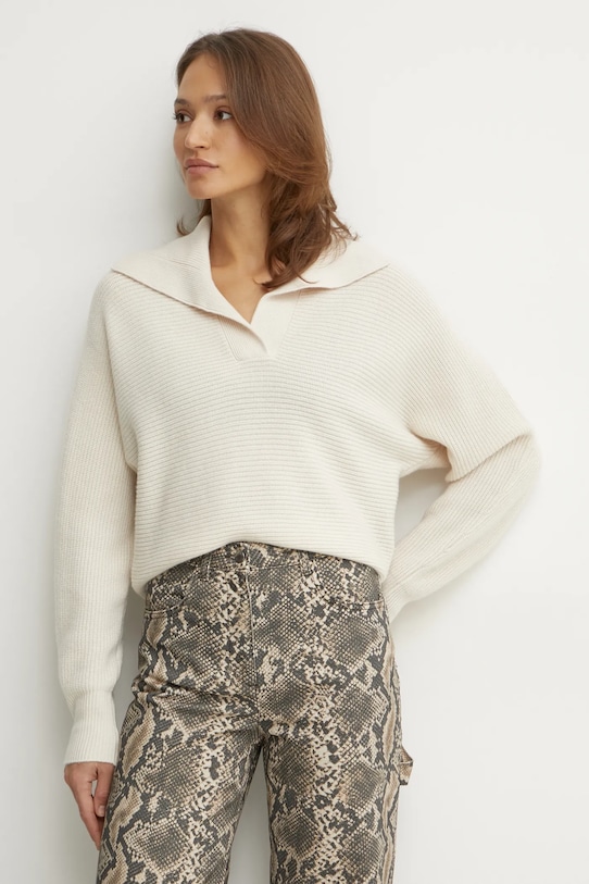 Шерстяной свитер Max&Co., бежевый
Шерстяной свитер Max&Co., бежевый