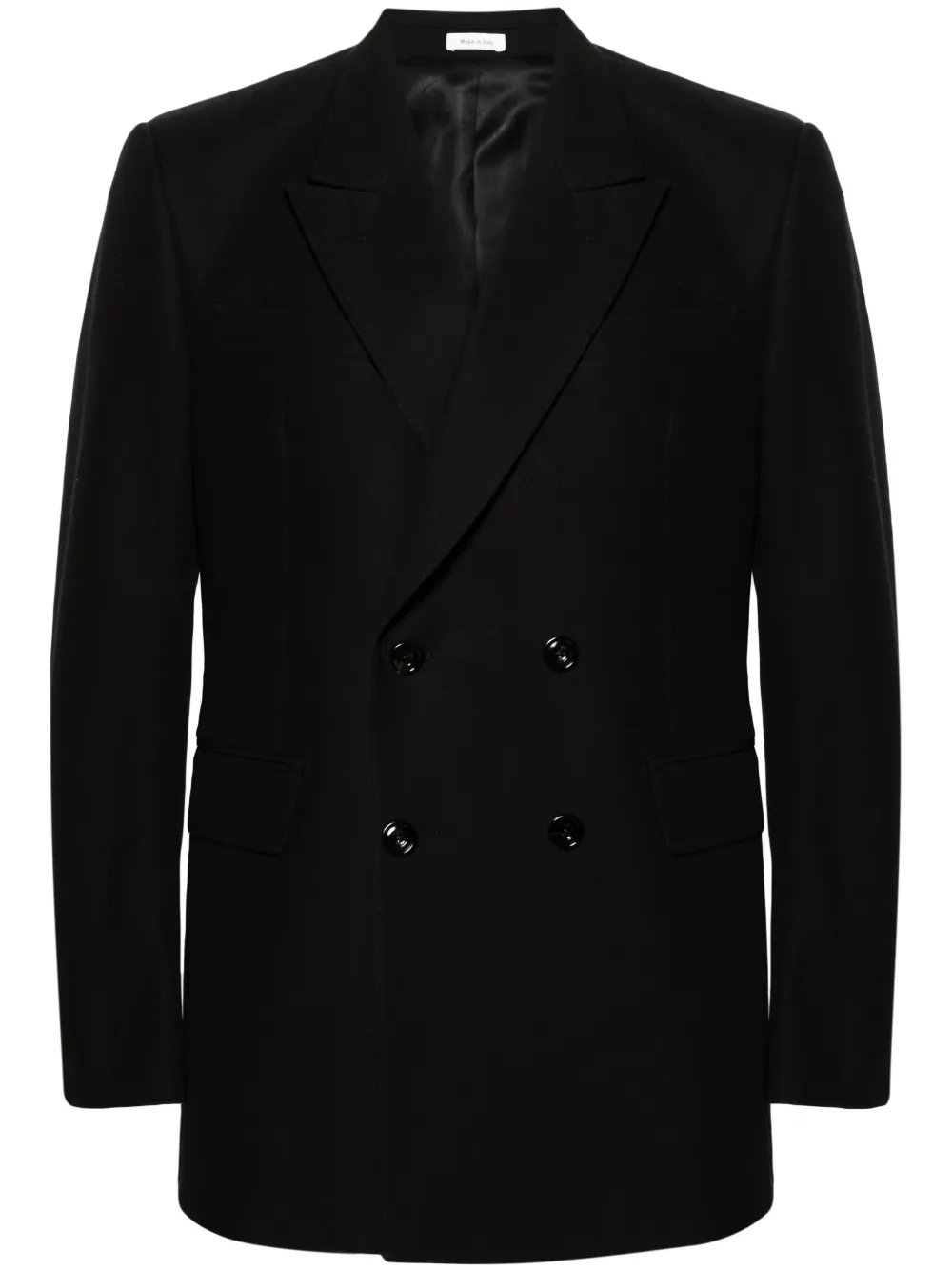 Двубортный пиджак Alexander McQueen, черный
Двубортный пиджак Alexander McQueen, черный