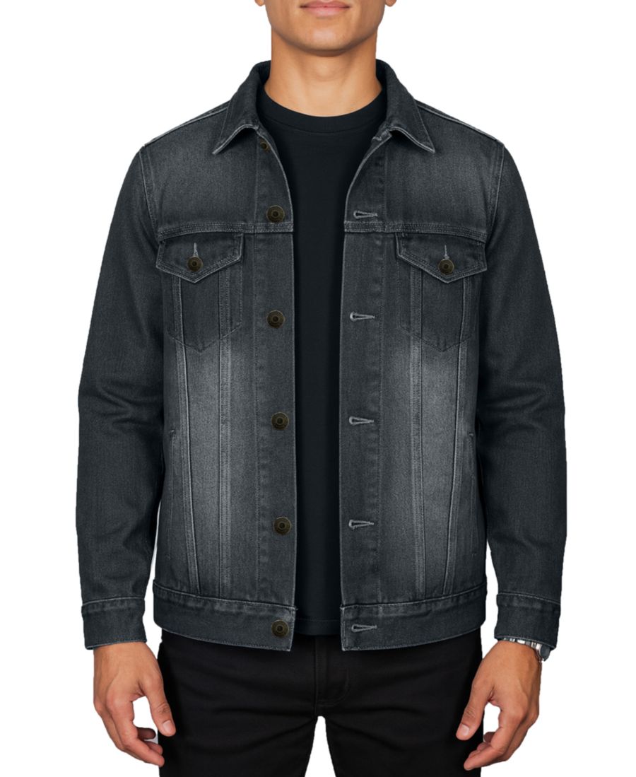 Мужская классическая джинсовая куртка стандартного кроя Blu Rock, Black
Мужская классическая джинсовая куртка стандартного кроя Blu Rock, Black