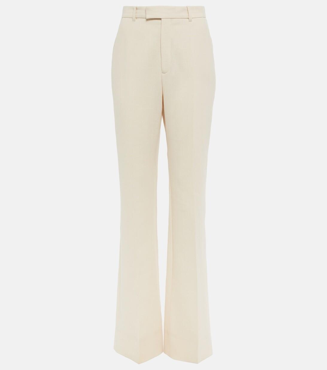 Расклешенные брюки из шерстяного крепа GUCCI, белый
Расклешенные брюки из шерстяного крепа GUCCI, белый