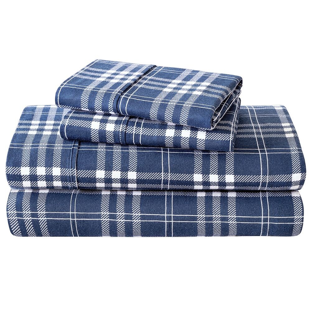 Комплект простыней из хлопковой фланели в клетку Bare Home, цвет Stirling Plaid Blue
Комплект простыней из хлопковой фланели в клетку Bare Home, цвет Stirling Plaid Blue