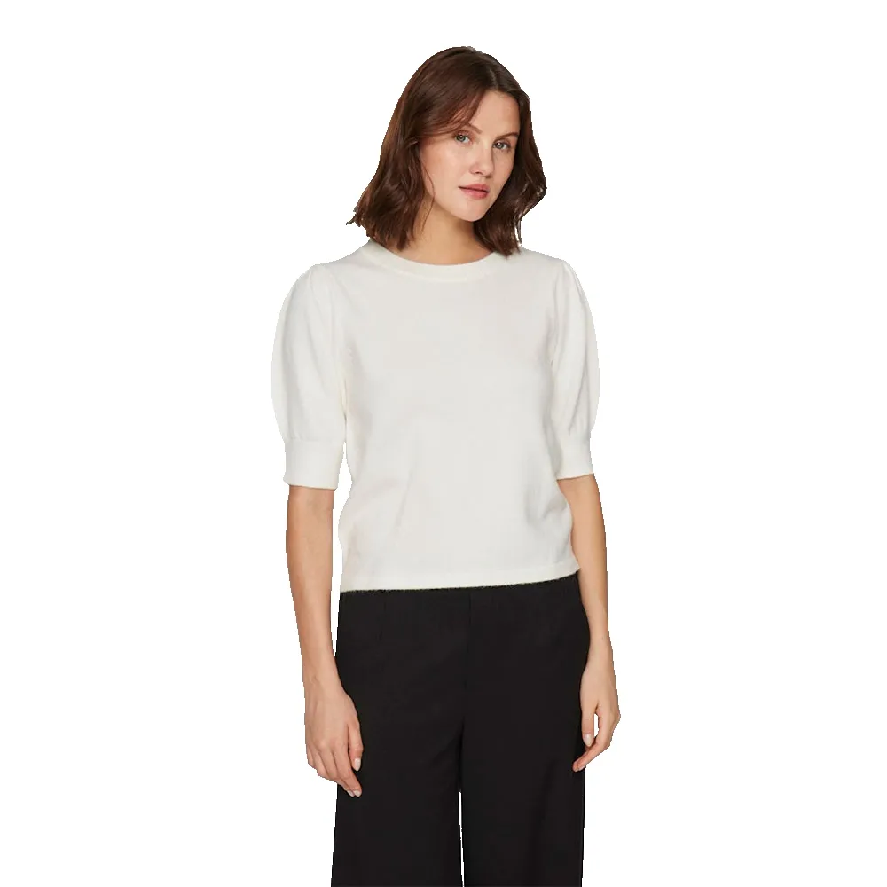 Футболка Vila Ril Knit 3/4 sleeve, белый 
Футболка Vila Ril Knit 3/4 sleeve, белый