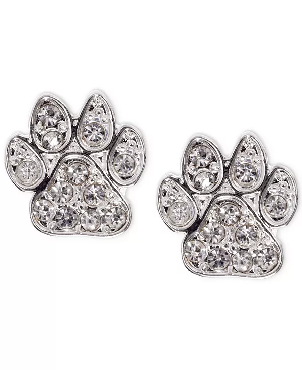 Серьги-Гвоздики в форме лапок серебристого цвета с паве Pet Friends Jewelry, crystal
Серьги-Гвоздики в форме лапок серебристого цвета с паве Pet Friends Jewelry, crystal