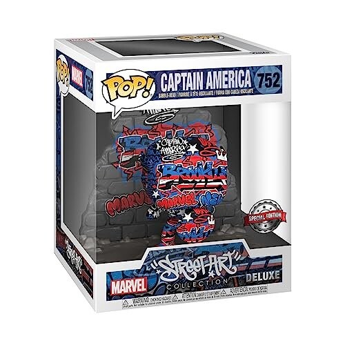 Коллекция уличного искусства Funko Капитан Америка Funko POP!
Коллекция уличного искусства Funko Капитан Америка Funko POP!