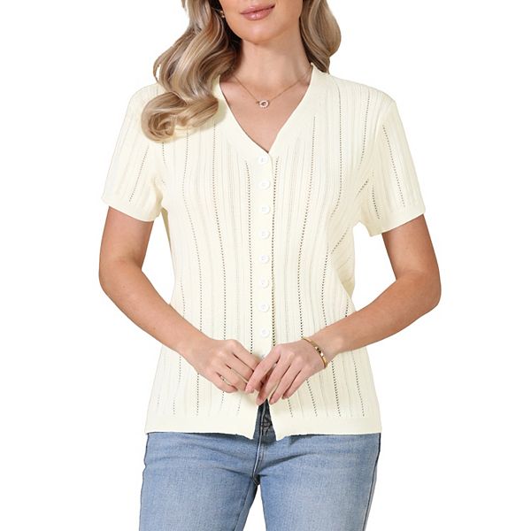 Женская летняя футболка с V-образным вырезом и коротким рукавом Inspire Chic, Beige
Женская летняя футболка с V-образным вырезом и коротким рукавом Inspire Chic, Beige