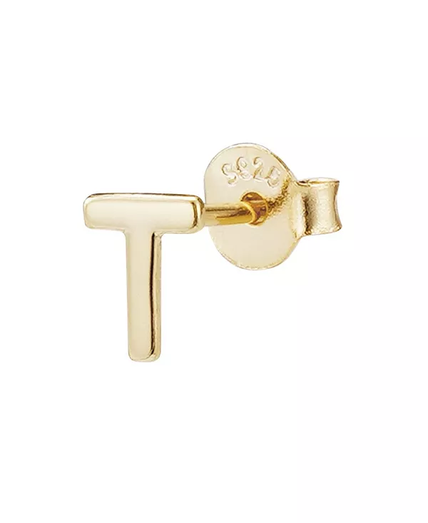 Серьга-Гвоздик с инициалом из стерлингового серебра 925 пробы, 14 карат Adornia Fine, gold-t
Серьга-Гвоздик с инициалом из стерлингового серебра 925 пробы, 14 карат Adornia Fine, gold-t