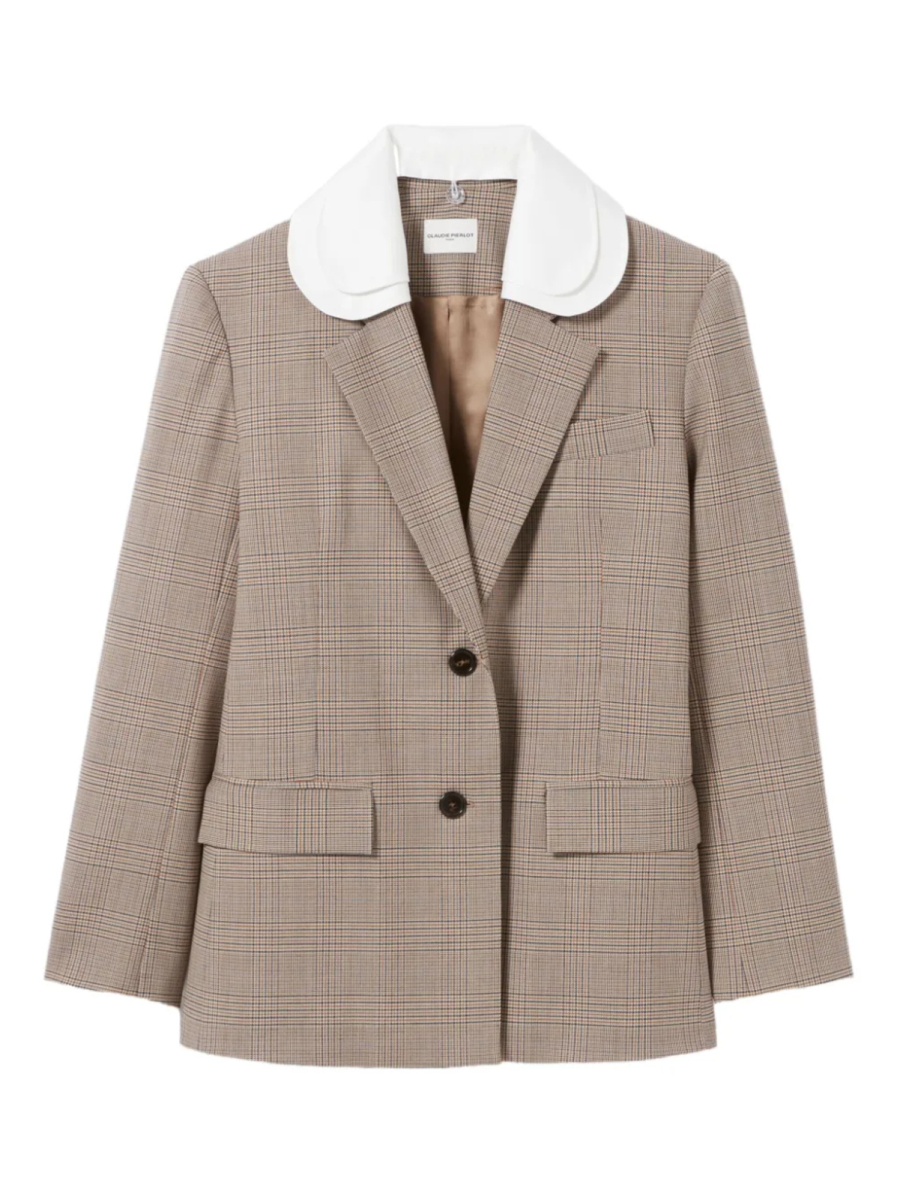 Claudie Pierlot блейзер в клетку, нейтральный
Claudie Pierlot блейзер в клетку, нейтральный