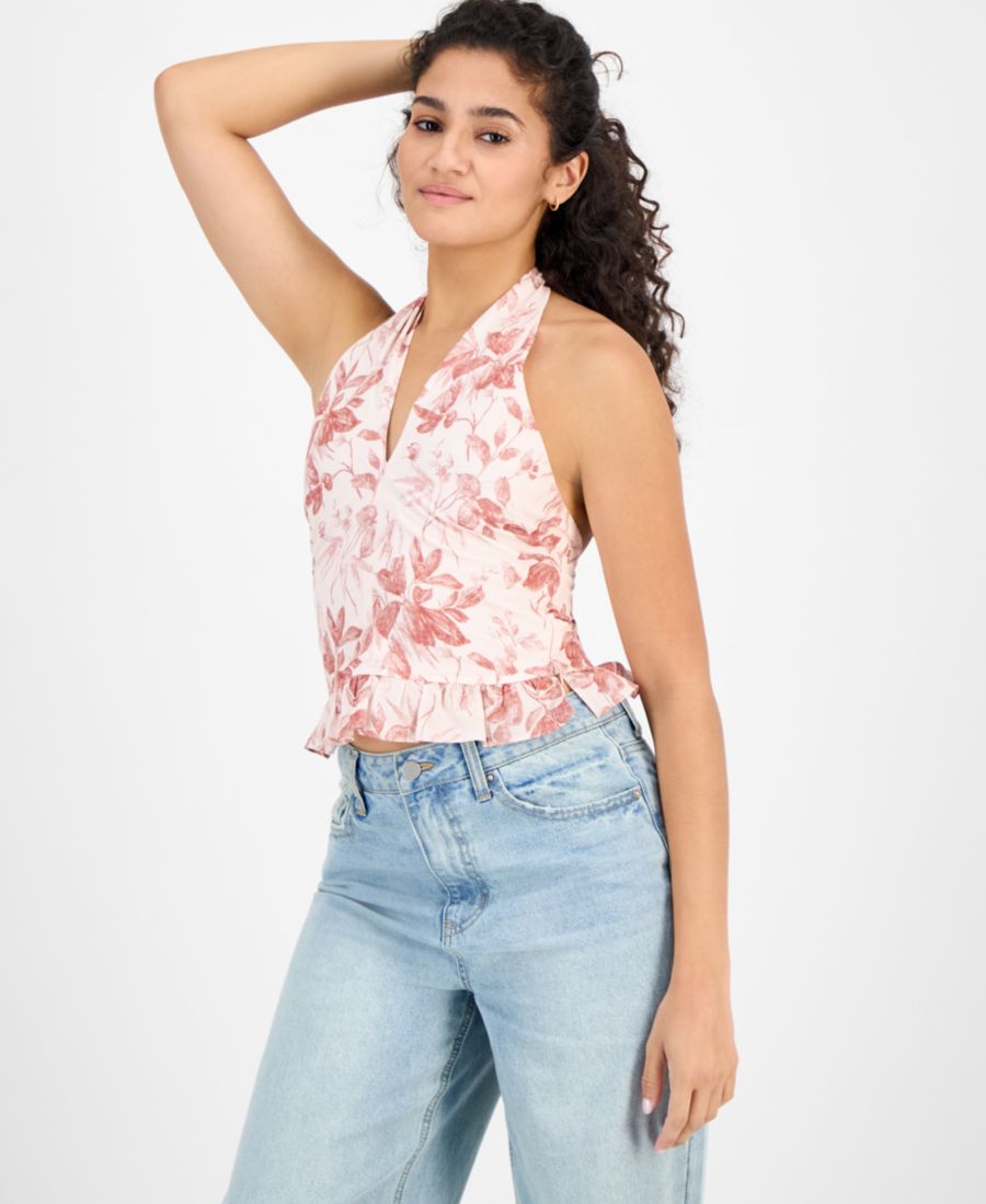 Женская блузка Sedona с воротником-халтером и оборками En Saison, Blush Terracotta
Женская блузка Sedona с воротником-халтером и оборками En Saison, Blush Terracotta