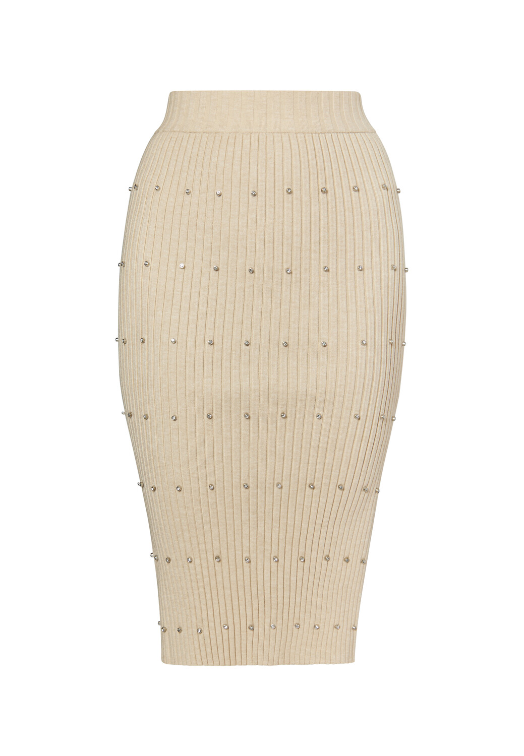 Юбка до колена faina Strick Mit Strass Steinen, светло бежевый
Юбка до колена faina Strick Mit Strass Steinen, светло бежевый