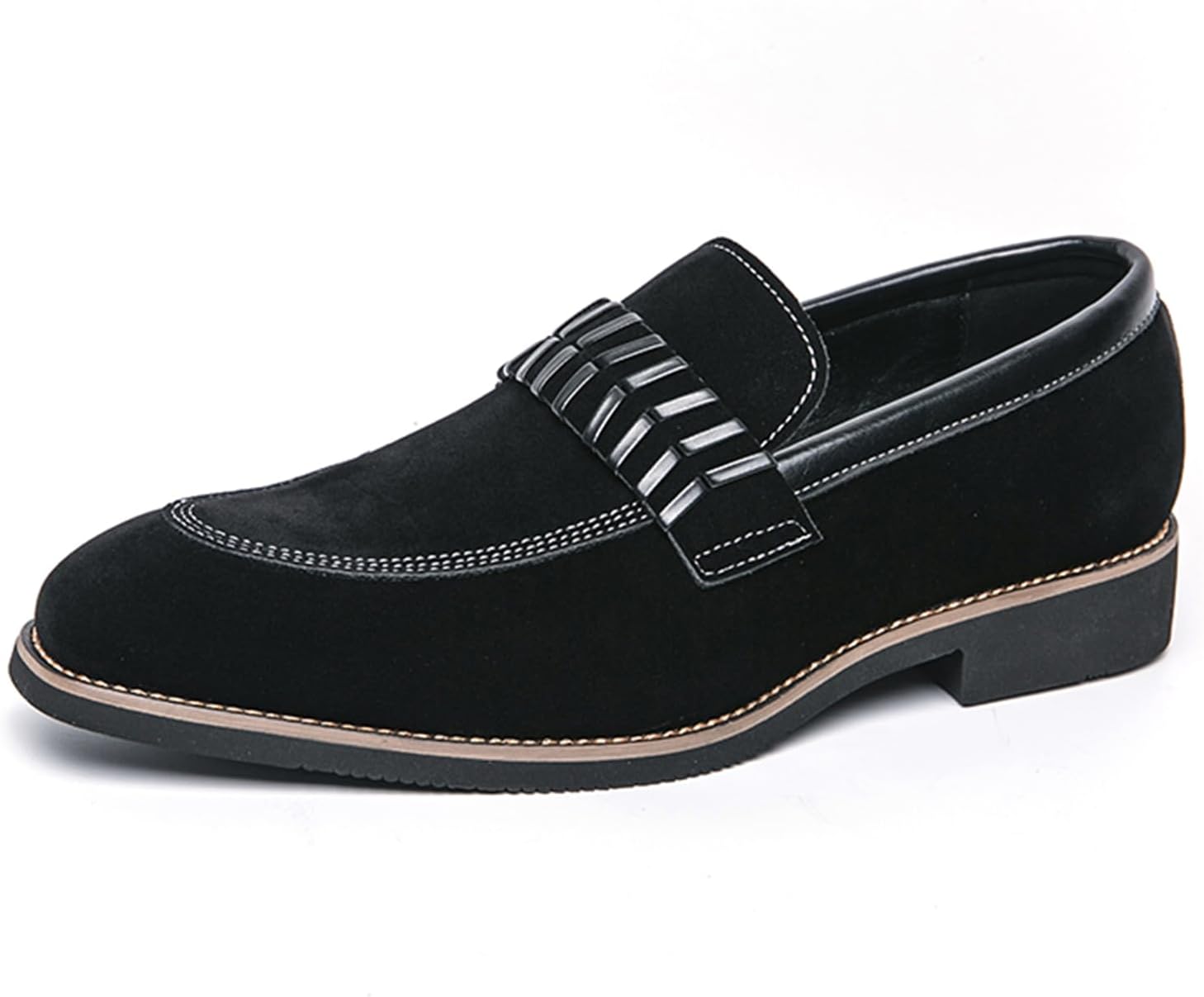 Мужские замшевые пенни-лоферы Dacnakby, черные туфли без шнуровки с полосатым ремешком, контрастной строчкой, вечеринок и повседневной носки
Мужские замшевые пенни-лоферы Dacnakby, черные туфли без шнуровки с полосатым ремешком, контрастной строчкой, вечеринок и повседневной носки