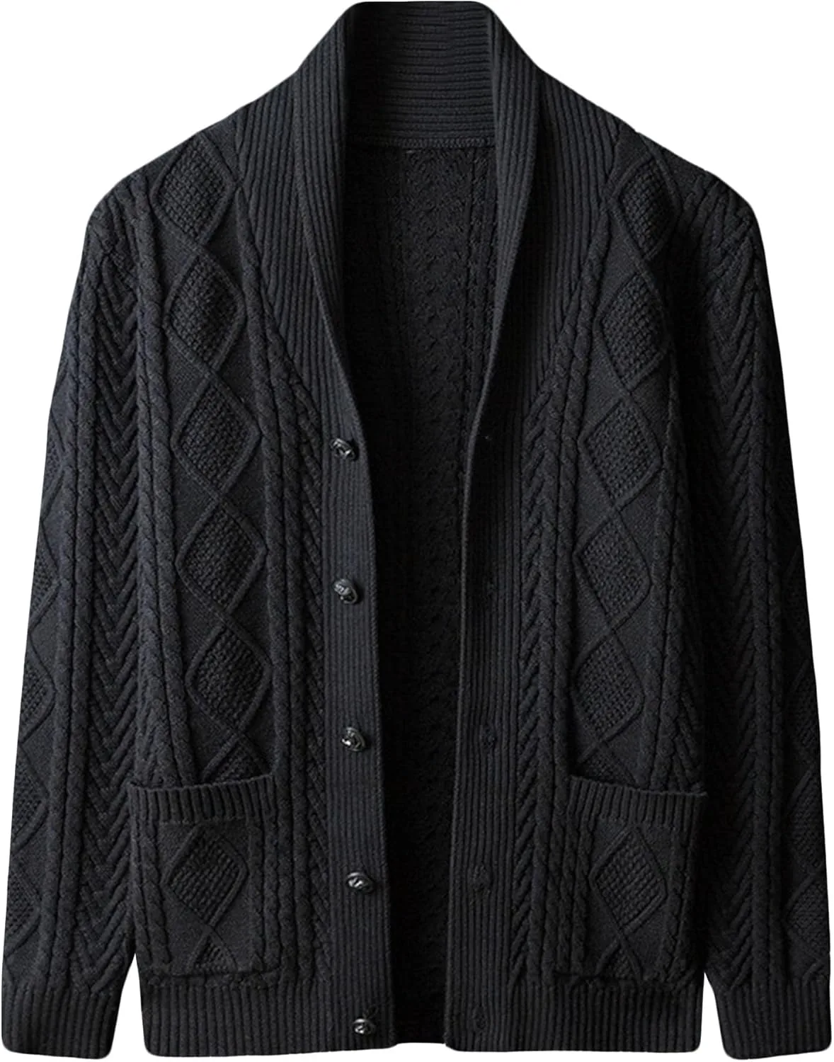 Мужской кардиган с рубчиками и пуговицами
Мужской кардиган с рубчиками и пуговицами