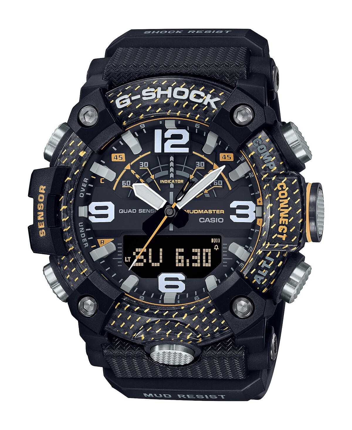 Мужские цифровые часы Master of G из черной и желтой смолы, 51,3 мм, GGB100Y-1A G-Shock
Мужские цифровые часы Master of G из черной и желтой смолы, 51,3 мм, GGB100Y-1A G-Shock