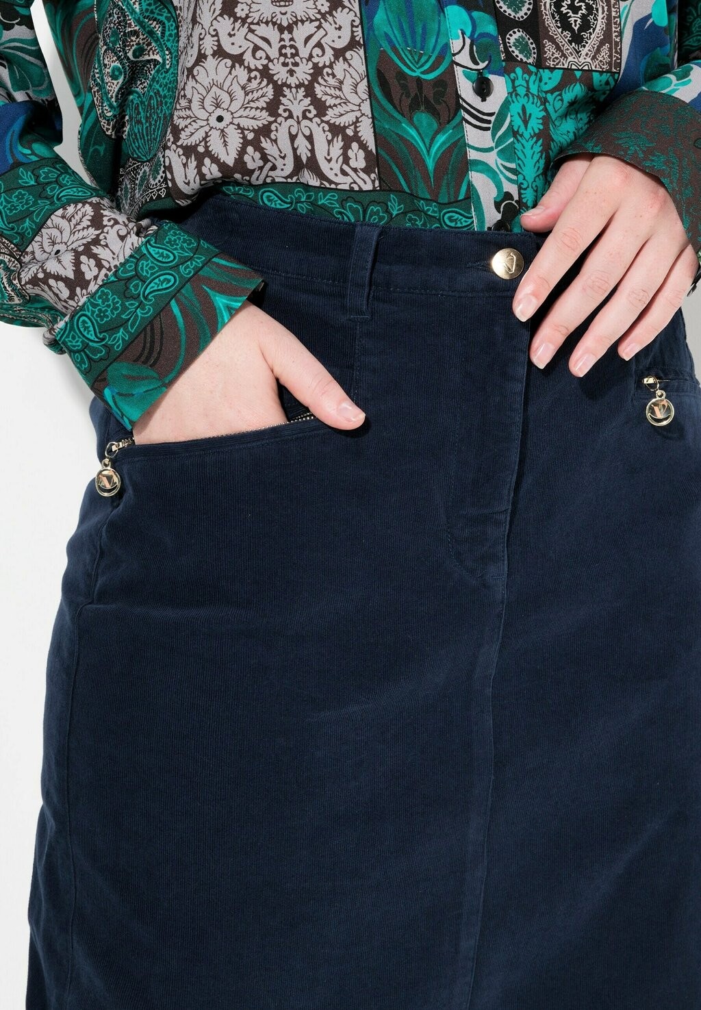 Юбка-карандаш Ulla Popken, темно-синий
Юбка-карандаш Ulla Popken, темно-синий