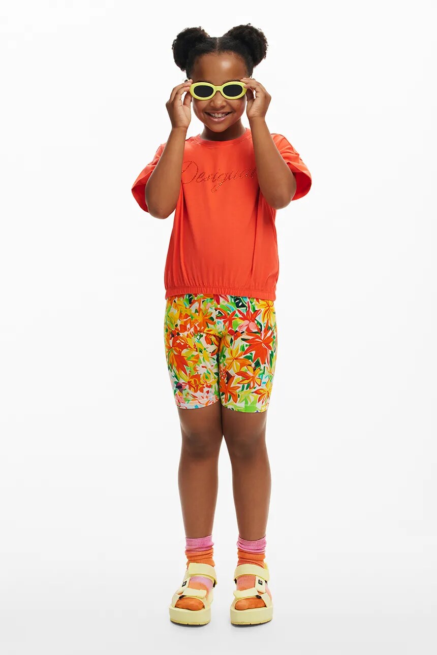 Футболка из хлопка для детей Desigual, оранжевый
Футболка из хлопка для детей Desigual, оранжевый