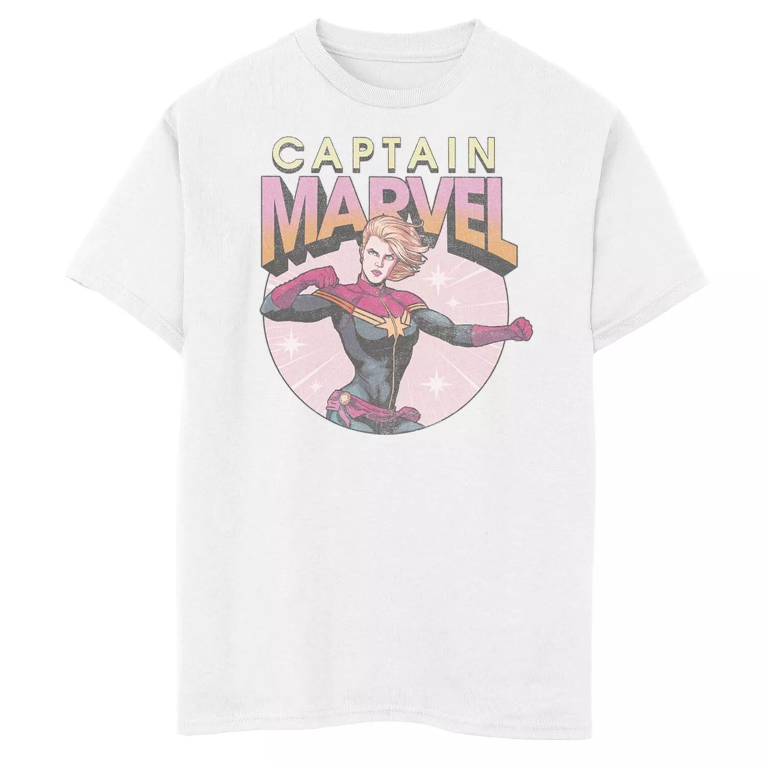 Футболка с рваным винтажным круглым логотипом и графическим рисунком для мальчиков 8–20 лет Marvel Captain Marvel Marvel
Футболка с рваным винтажным круглым логотипом и графическим рисунком для мальчиков 8–20 лет Marvel Captain Marvel Marvel