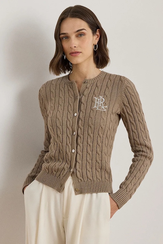 Хлопковый кардиган Lauren Ralph Lauren, бежевый
Хлопковый кардиган Lauren Ralph Lauren, бежевый