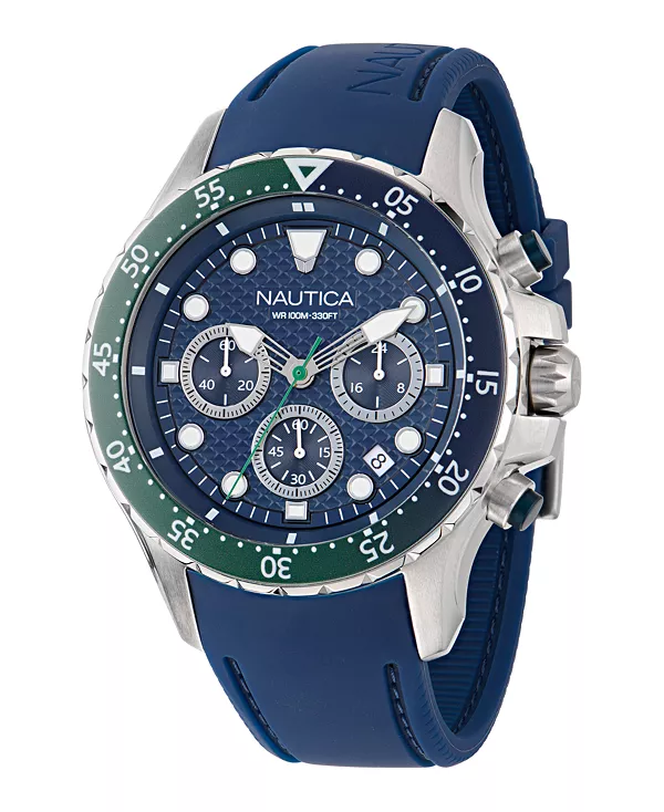 Мужские часы-хронограф с синим силиконовым ремешком, 44 мм Nautica, blue
Мужские часы-хронограф с синим силиконовым ремешком, 44 мм Nautica, blue