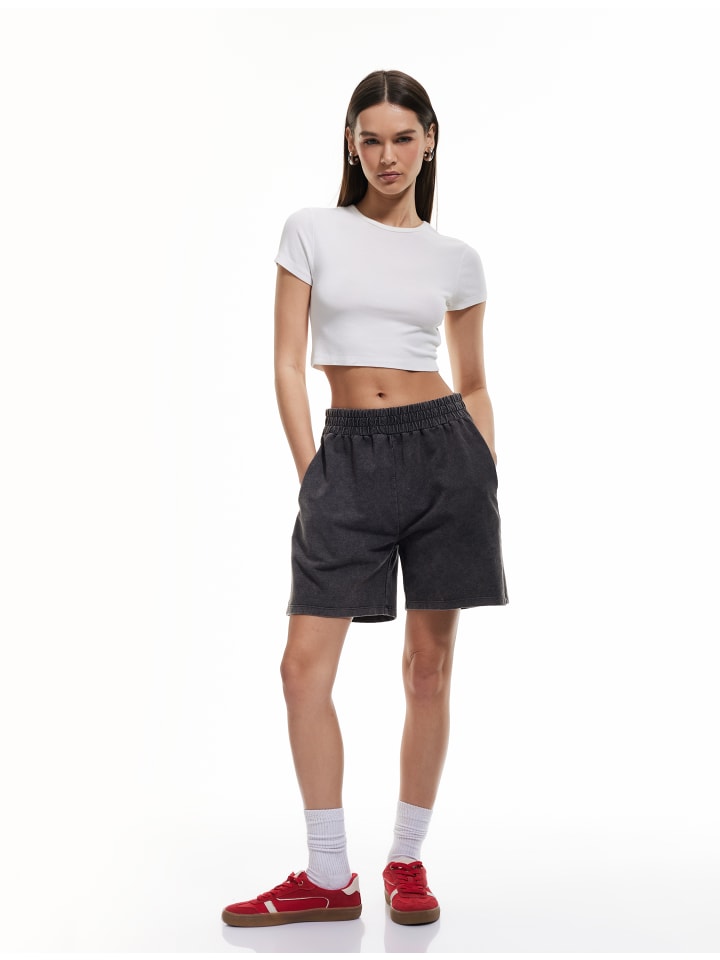 Тканевые шорты KOTON, антрацит
Тканевые шорты KOTON, антрацит