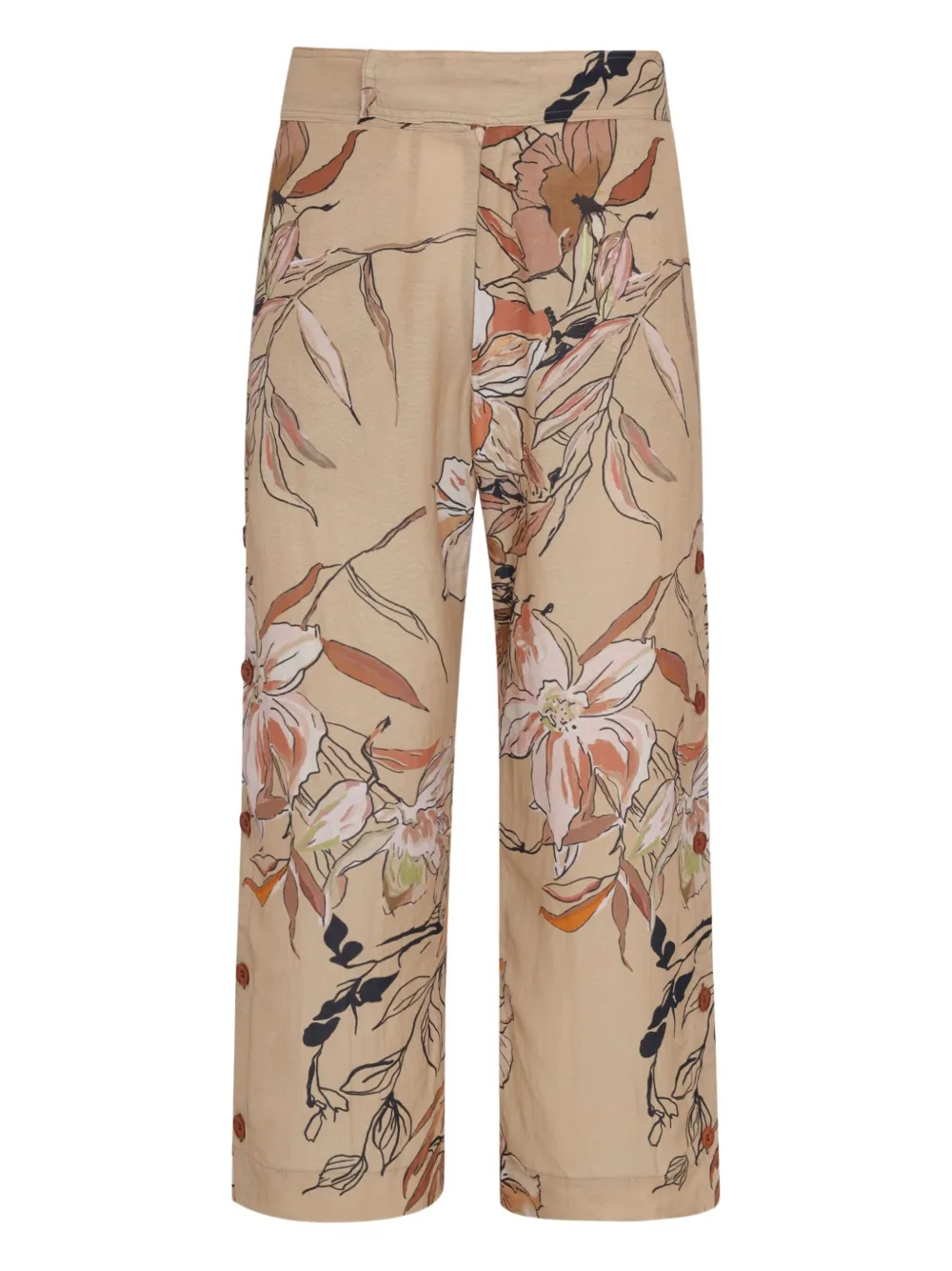 Брюки с цветочным принтом Amir Slama, коричневый
Брюки с цветочным принтом Amir Slama, коричневый